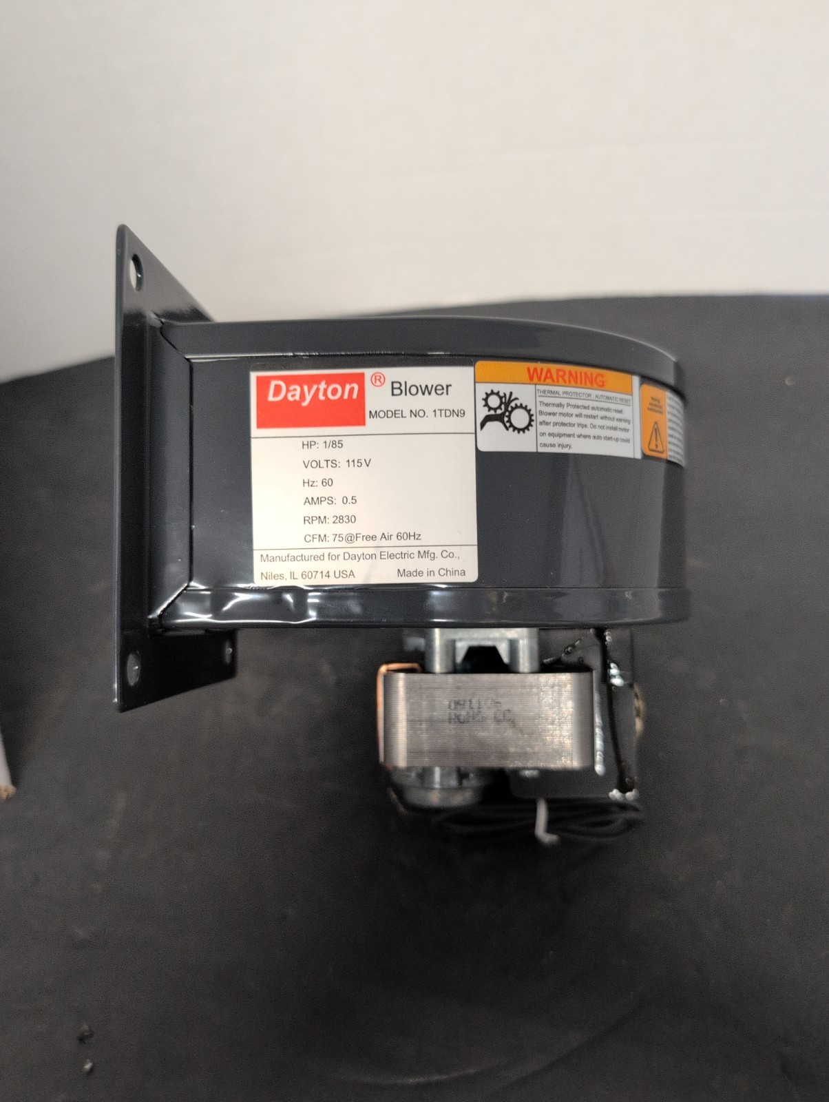 Dayton Model No 1TDN9 OEM Centrifugal Blower