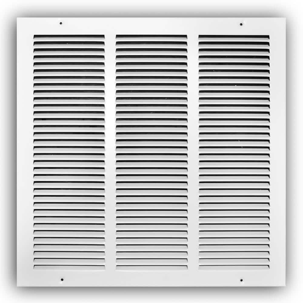 Everbilt 12 in. x 12 in. Steel Return Air Grille in White