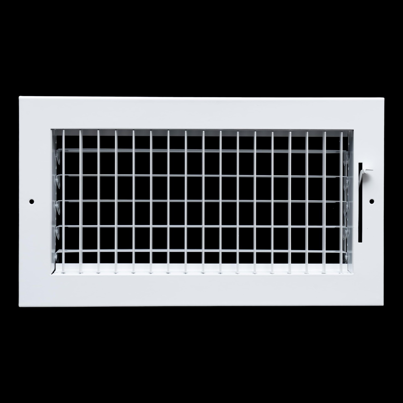 Handua Steel Adjustable Air Supply Grille 12×6 Duct Opening White Ceiling Wall R