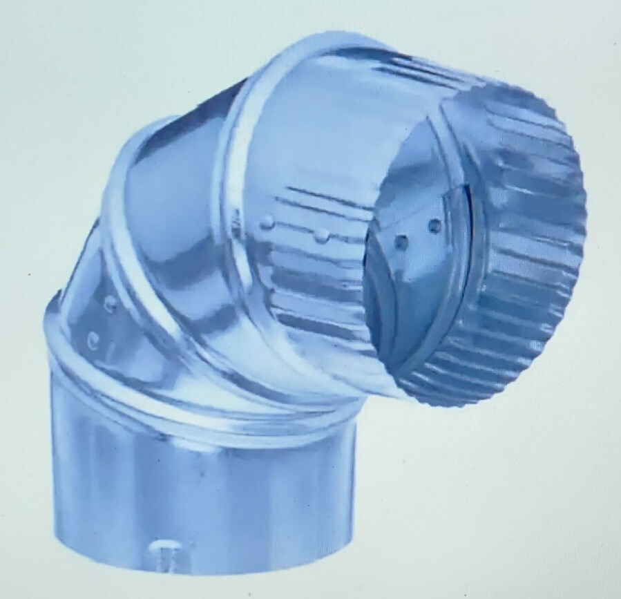 Master Flow 3 in. 90 Deg. Round Adjustable Elbow (Case of 24) B90E3
