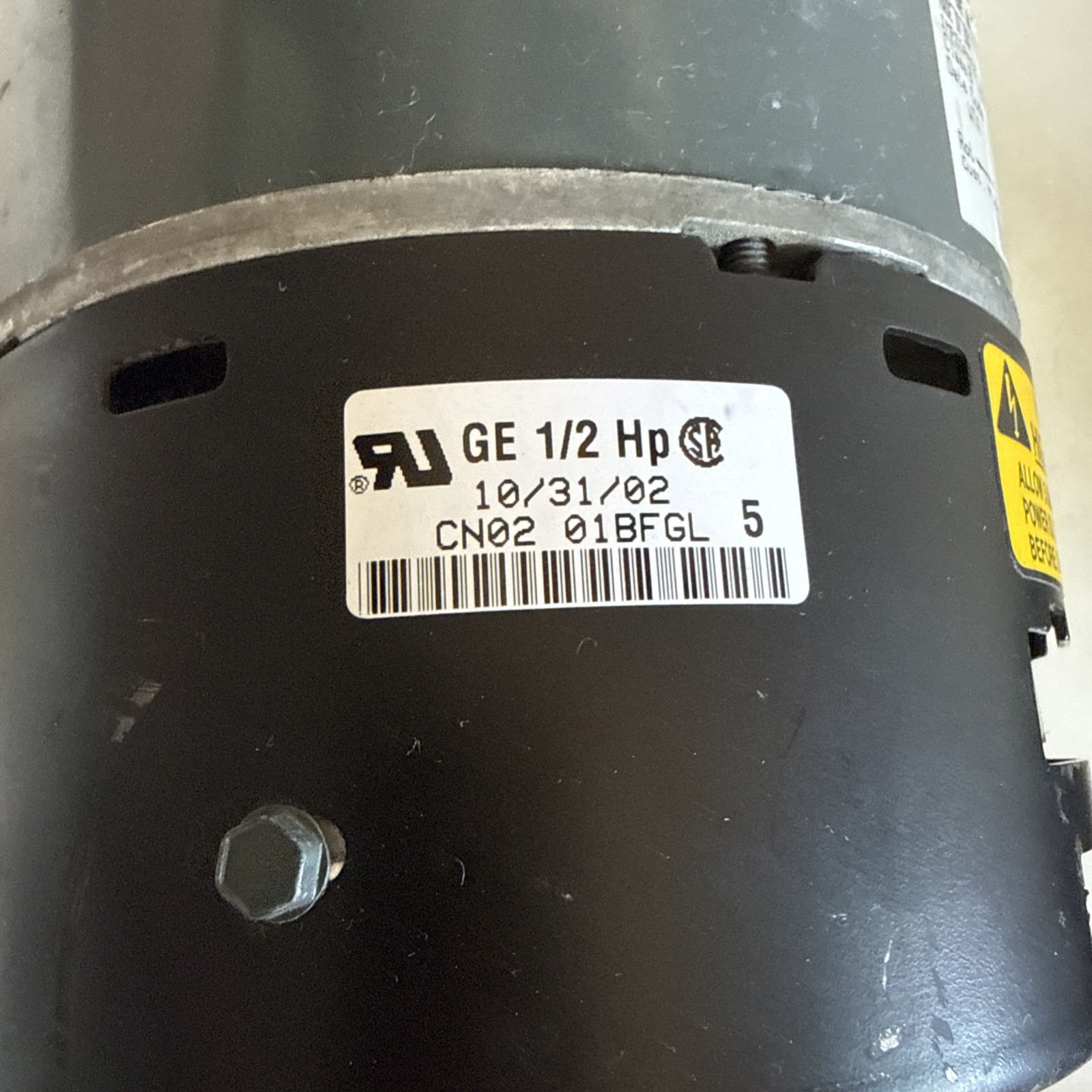 GE Motors 5SME39HL0300 OEM 1/2hp 200/230 V CCW Rotation Motor D341314P02