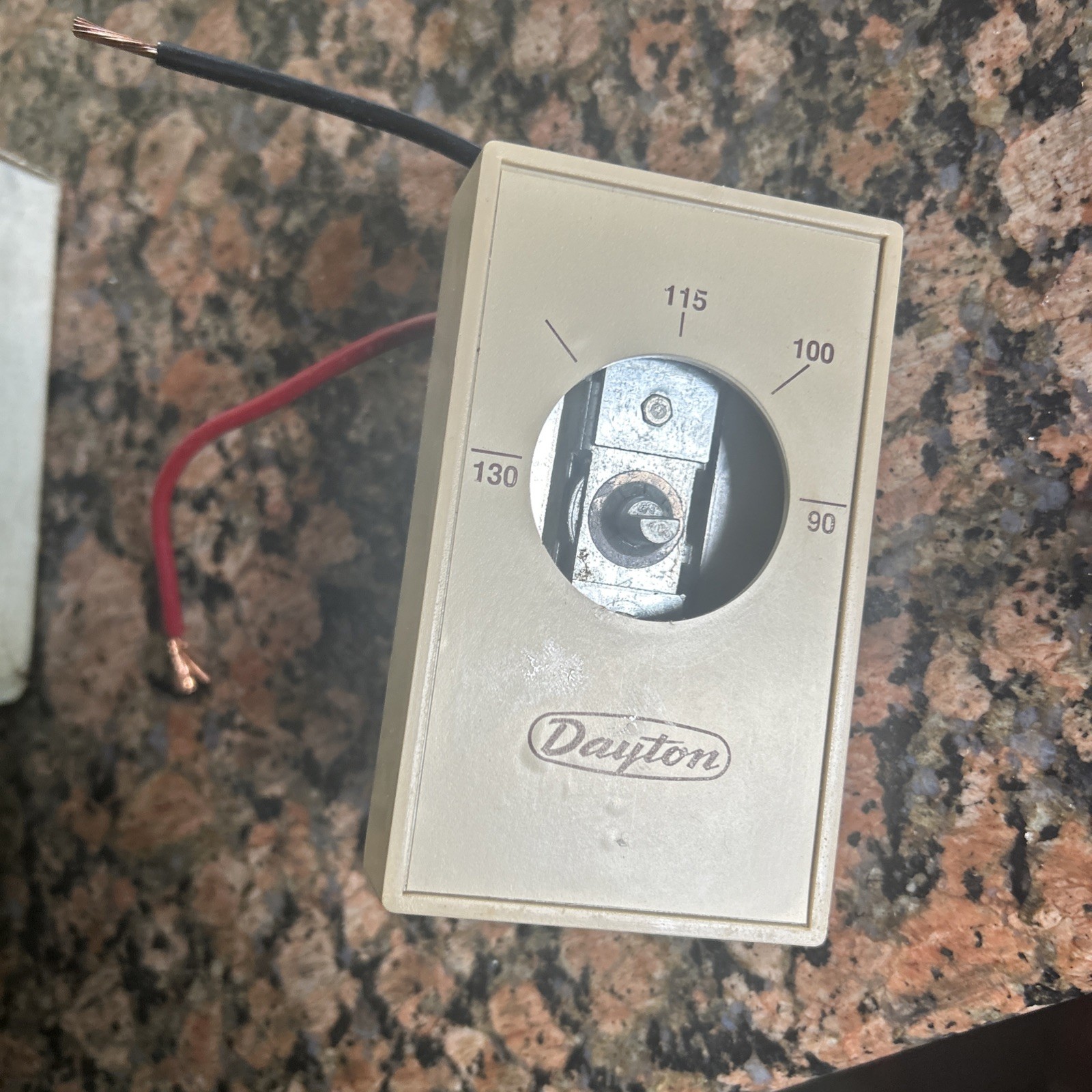 Vintage Dayton 2E340A Line-Voltage Thermostat