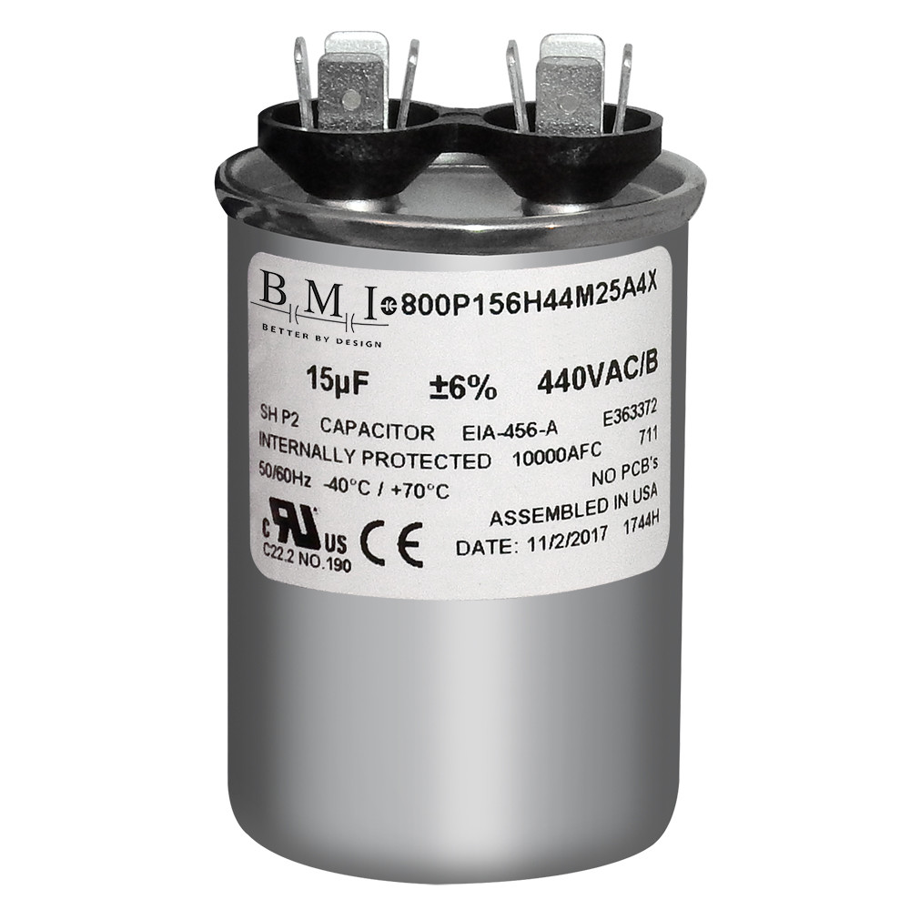 USA Replacement for Genteq Capacitor Round 15 uf MFD 440 volt Z97F9626 97F9626