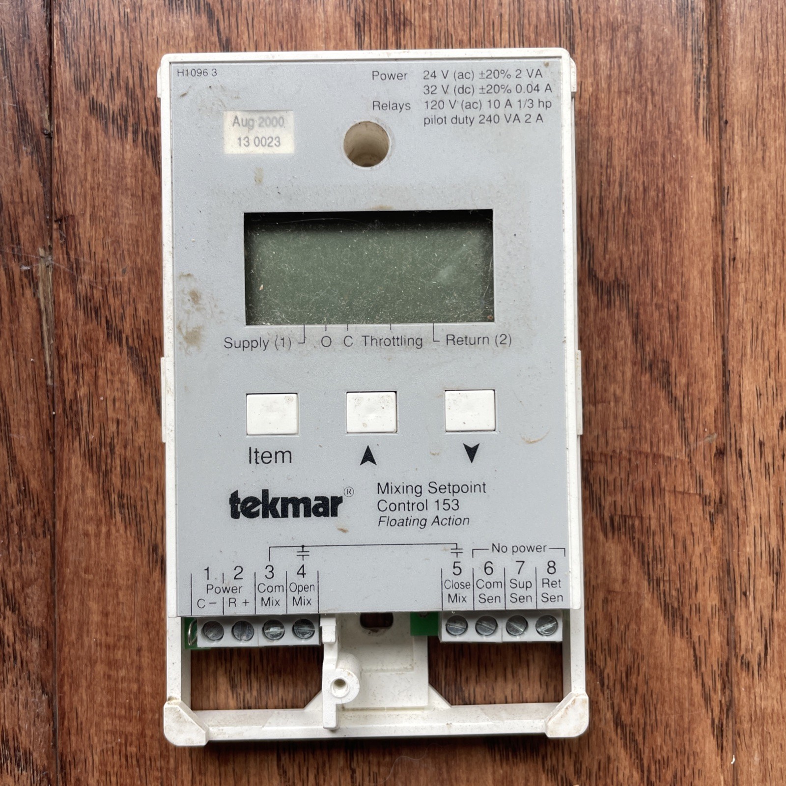 Tekmar Mixing Setpoint Control 153 Used