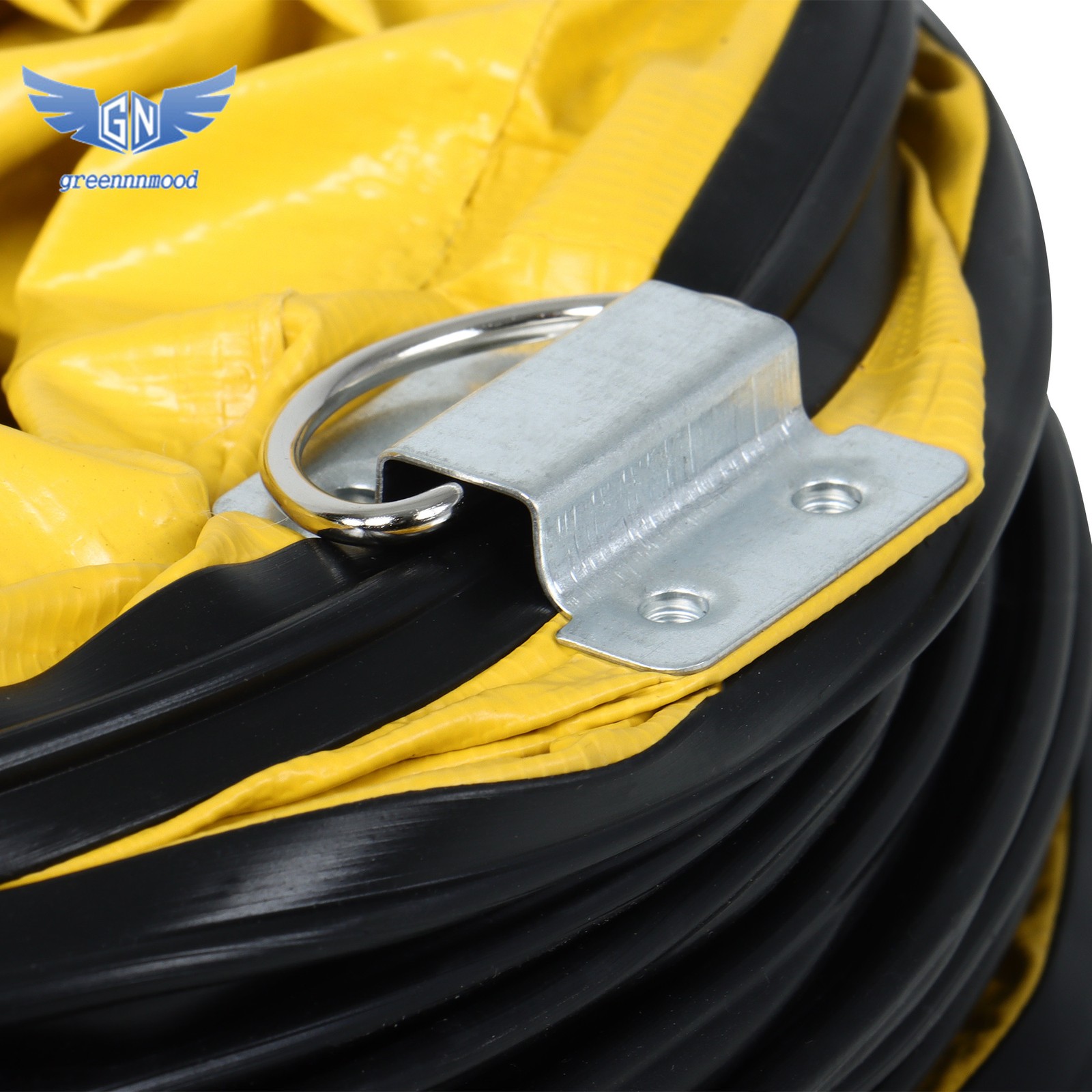 25ft L Φ8Inch PVC Flexible Duct Hosing Retardant with Adjustable Rope & D-Ring