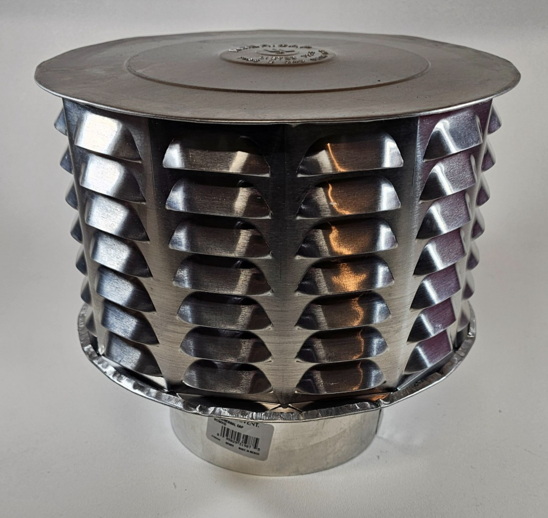 Amerivent 6″ Universal B-Vent Rain Cap 6CWHD Americap UL Listed NEW