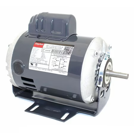 Dayton 6K965 Capacitor-Start Belt Drive Motor, 1/2 Hp, 115/230V Ac Voltage, 48Z