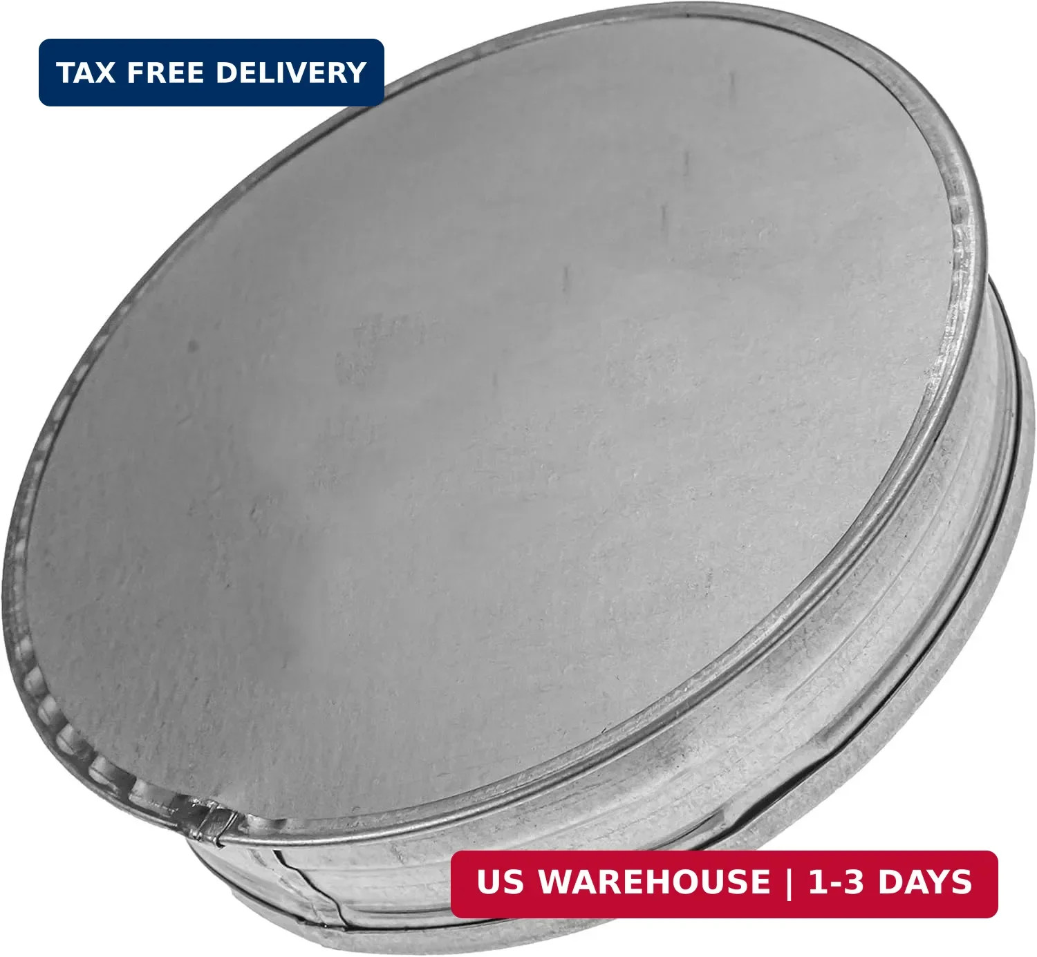 Vent Systems 4″ Inch Galvanized Steel Tee Cap – Heavy-Duty HVAC End Plug for Dry