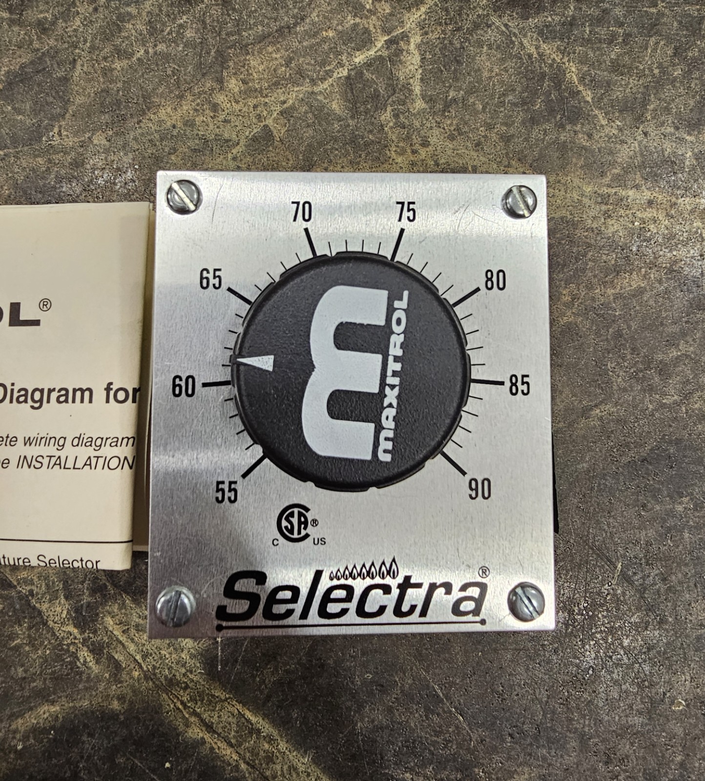 Maxitrol TD121 Selectra Temperature Control TD121 55-90 Degrees