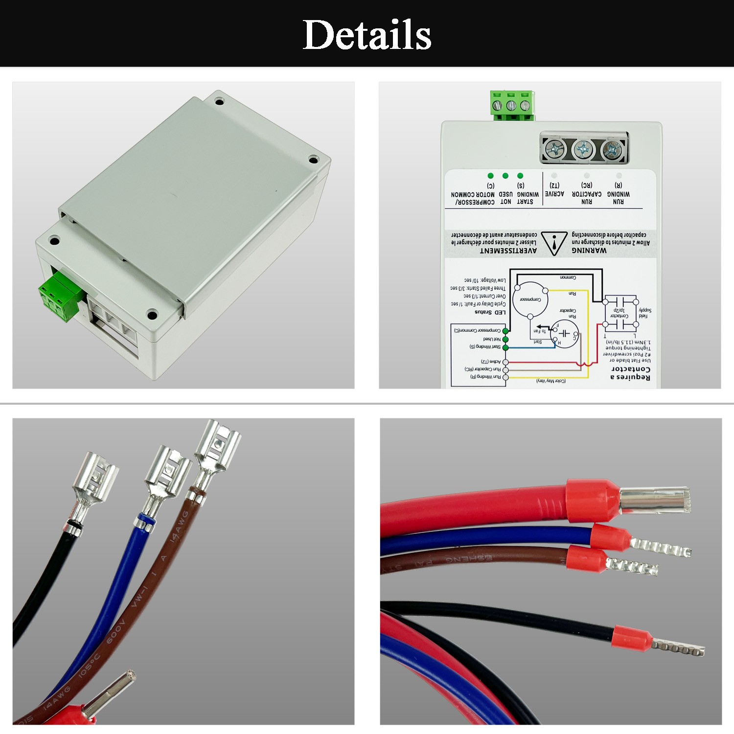 AC Soft Start Kit 16-32A for 4-7 Ton 230V HVAC Air Conditioner Home RV Camper