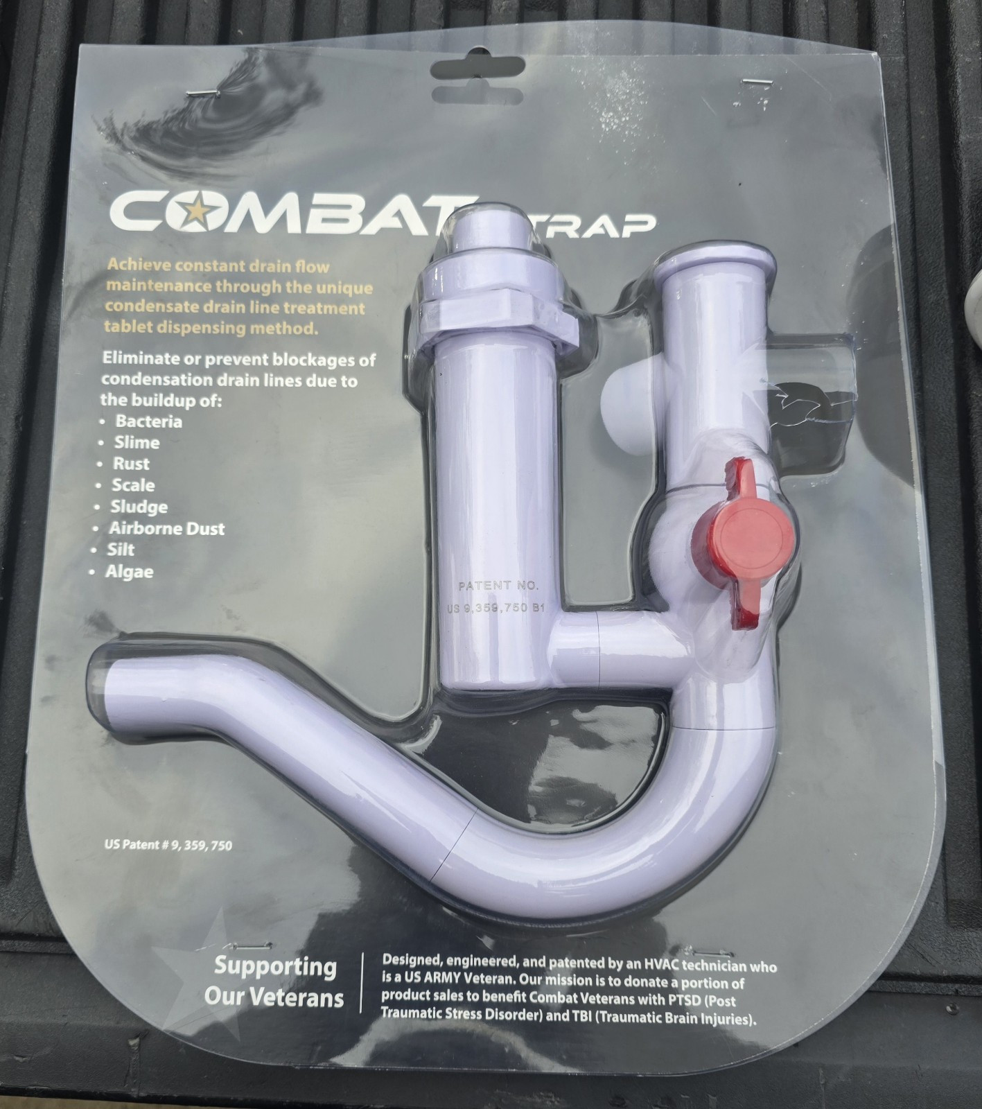 Cool Air Products CPT-100 Combat P-Trap Constant Drain Flow FREE TABLETS