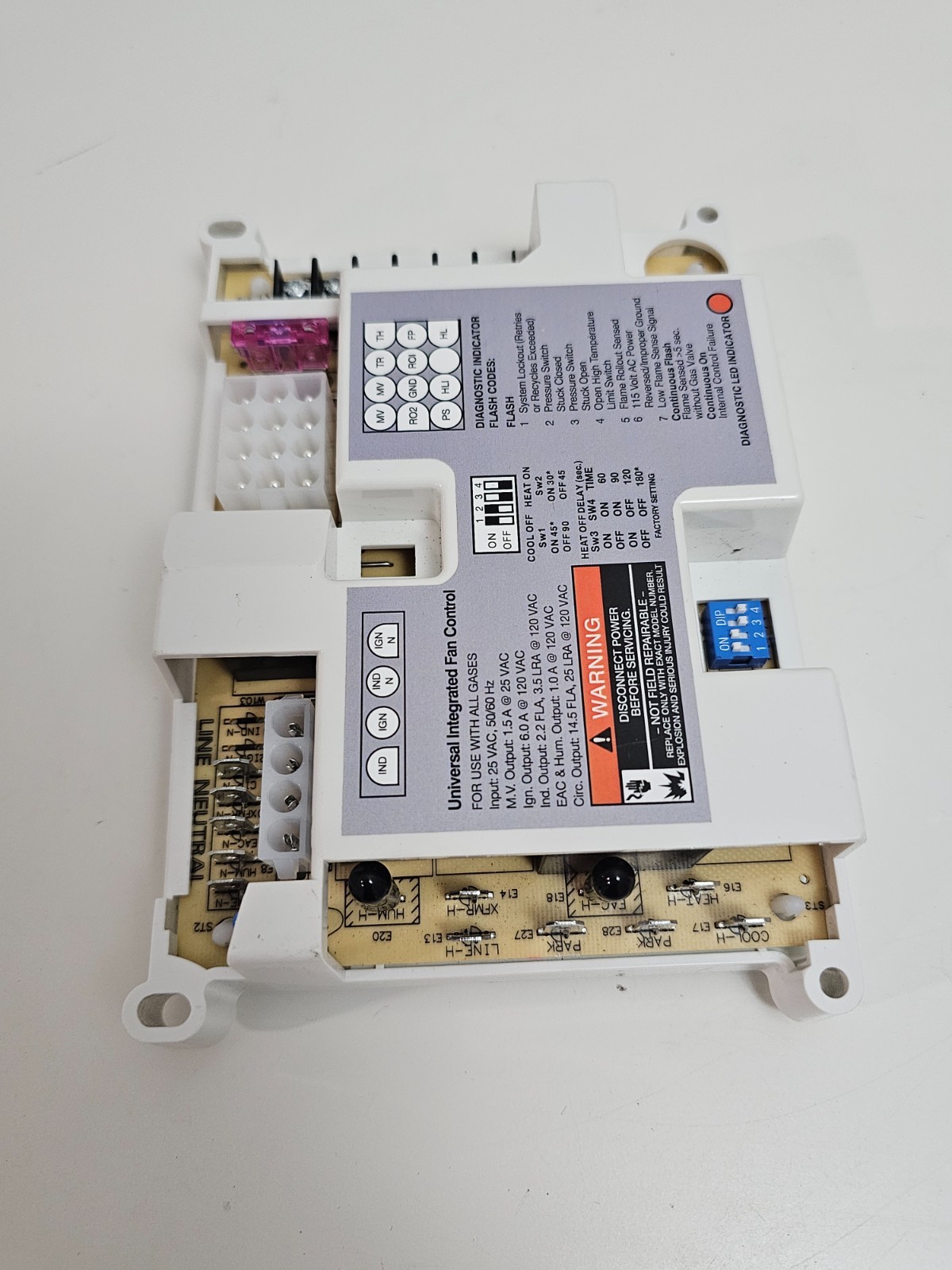 50A55-843 Ignition Control Module Universal Furnace Control Board Lennox White-R