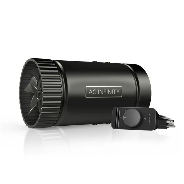 AC Infinity RAXIAL S4, Inline Booster Duct Fan 4” w/ Speed Controller Low Noise