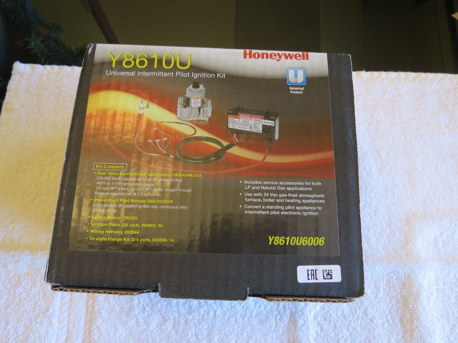 NEW HONEYWELL Y8610U6006 UNIVERSAL INTERMITTENT PILOT IGNITION CONVERSION KIT