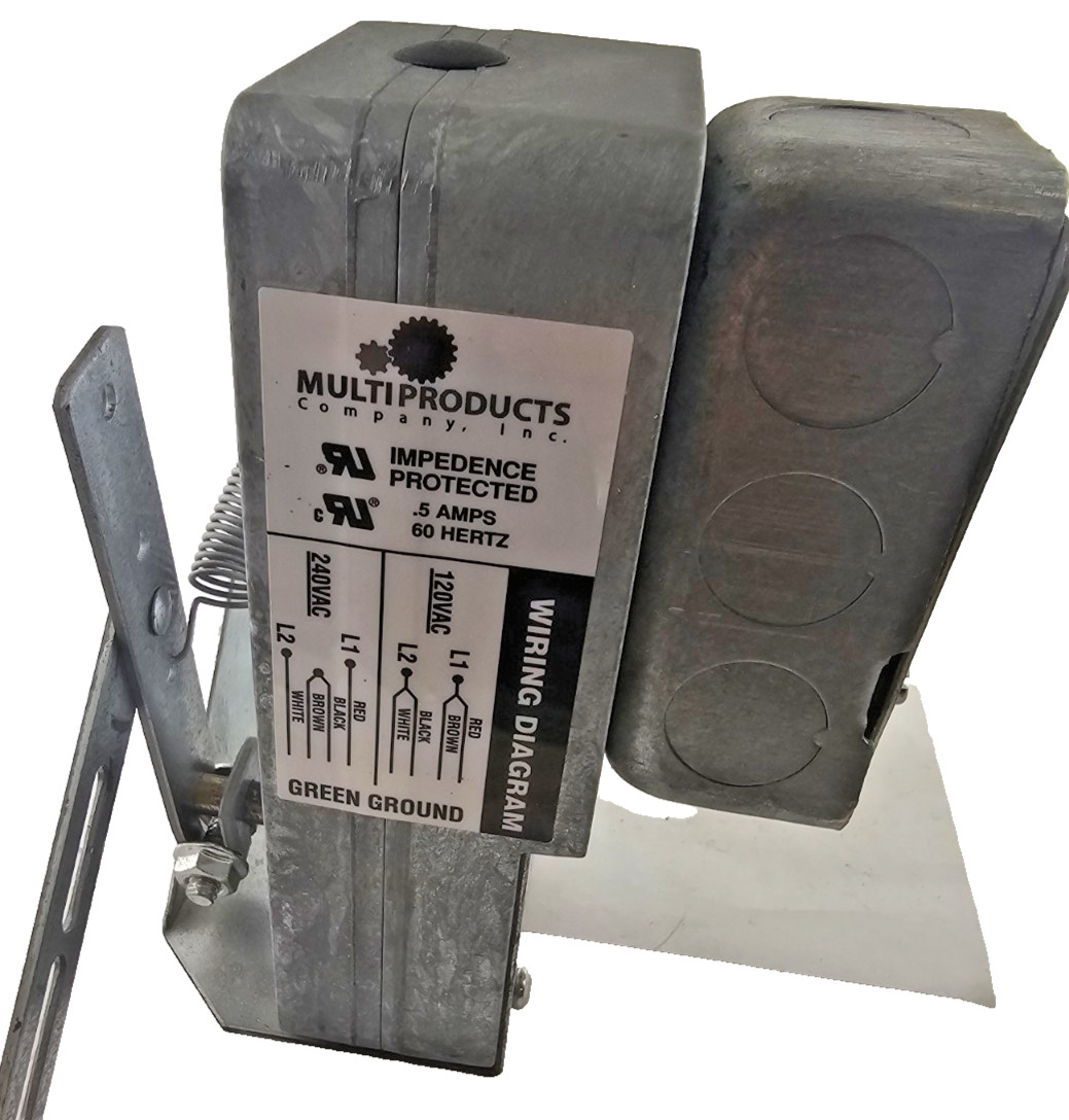 Multiproducts Company 3751 Dampr Actuator Motor 120/240 CW 2RPM