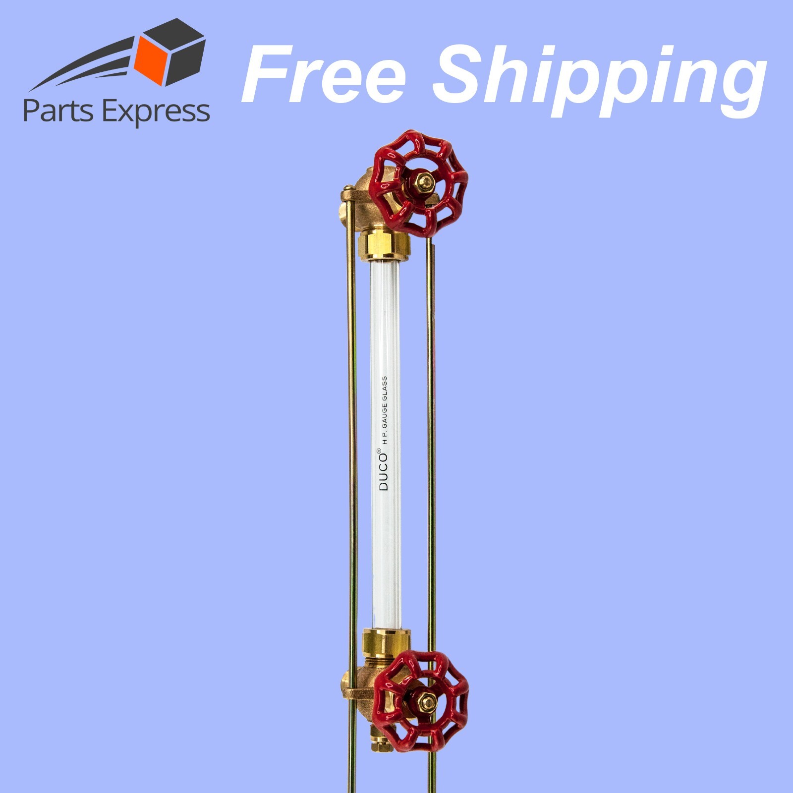 STEAMER SIGHT GLASS WATER GAUGE VALVE ASSEMBLY STEAMASTER HPJ2S w/8″ GLASS TUBE