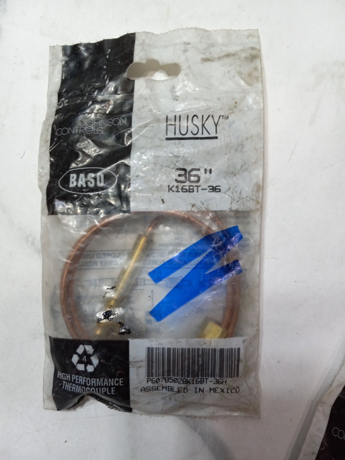 Johnson Controls Baso Husky K16BT-36, 36″ Thermocouple NOS