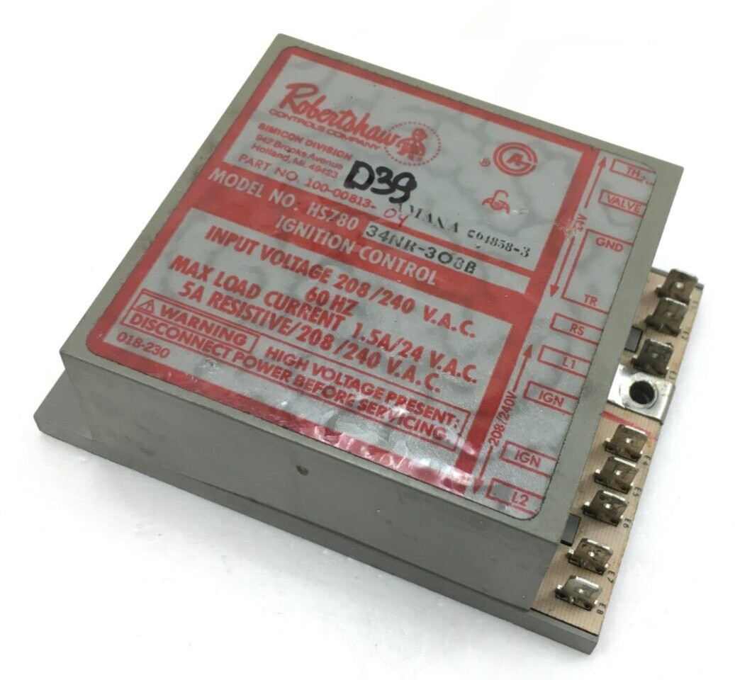 Robertshaw HS780 34NR-308B 100-00813-04 Amana C64858-3 Ign. Cont. Module #D39