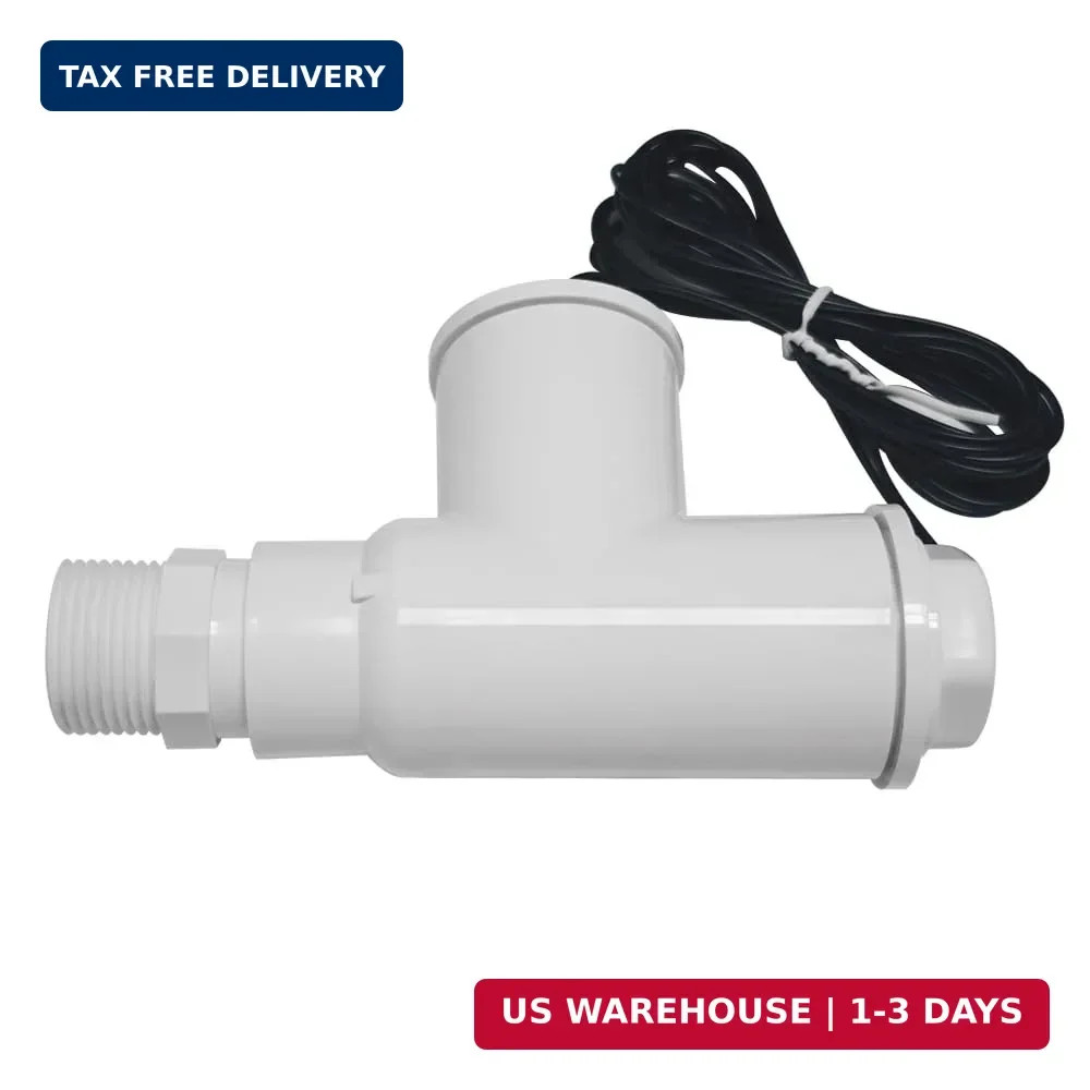 SS1 Float Switch for HVAC Condensate Overflow Safety Sensor White PVC with 3/4 t