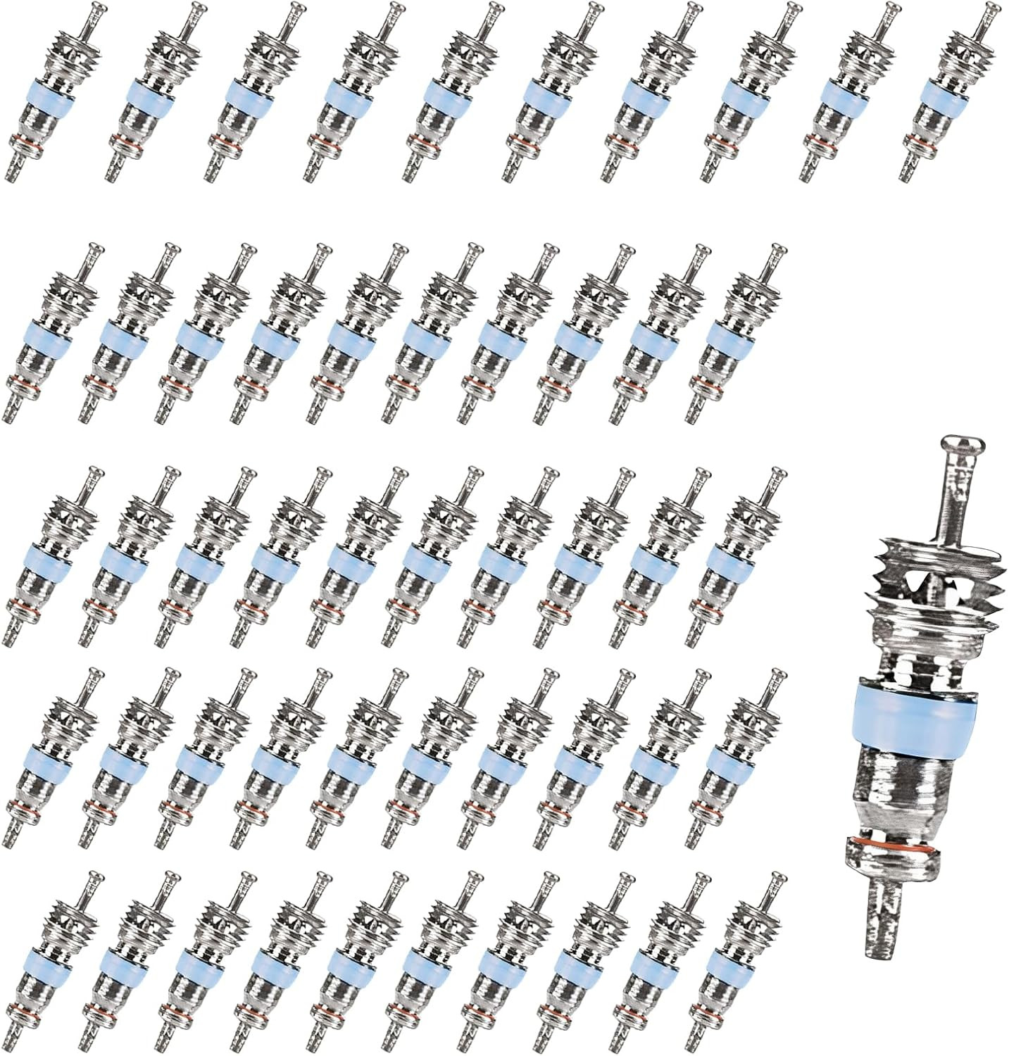120Pcs Hvac Schrader Valve Core for R32 R22 R410A Refrigerant, AC Schrader Valve