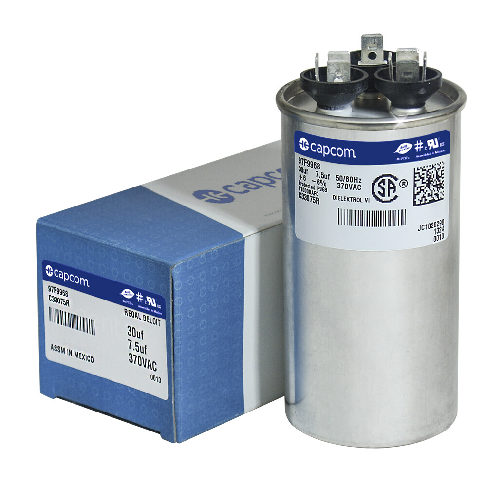 American Standard Capacitor 30/7.5 uf MFD x 440 VAC # 97F9982 Genteq Replacement