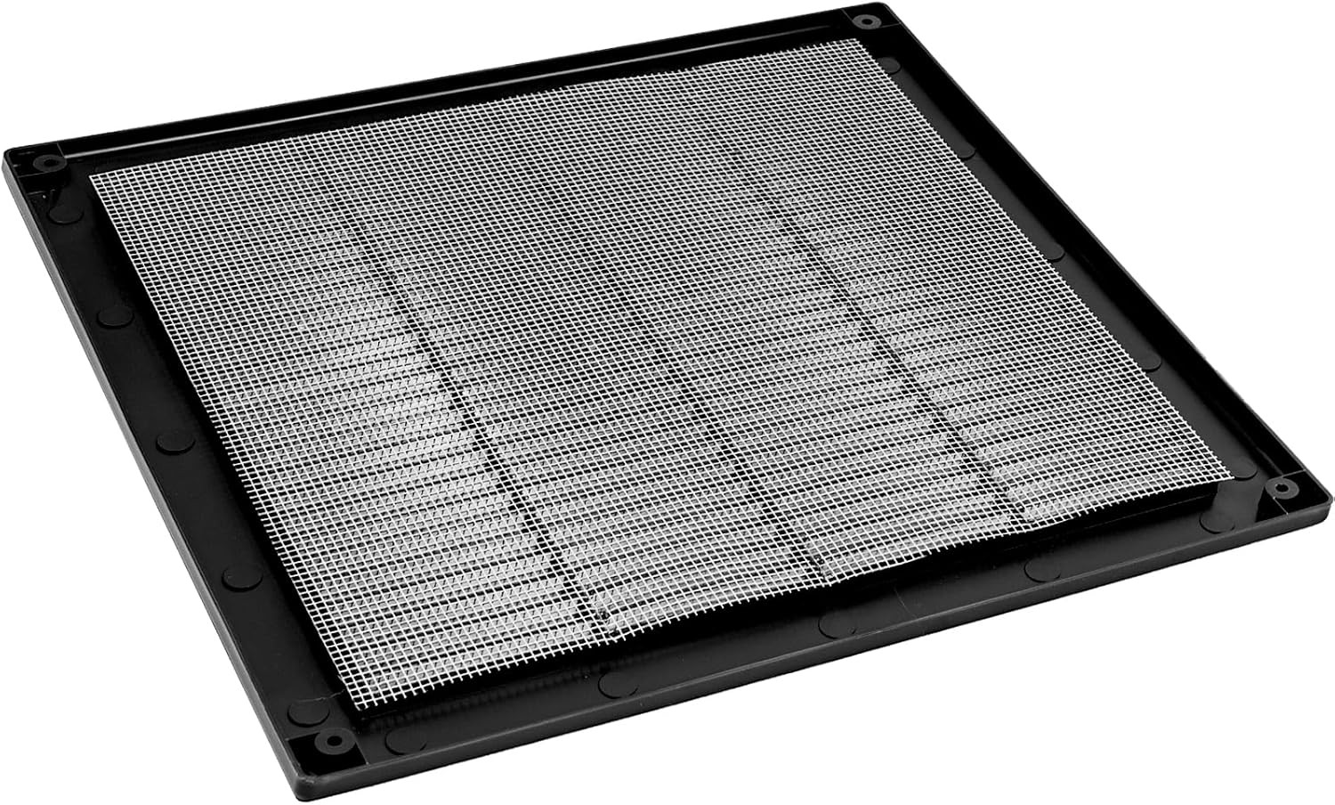 / 10” X 10” Inch Opening Measurement / Black Square Vent External Grille with