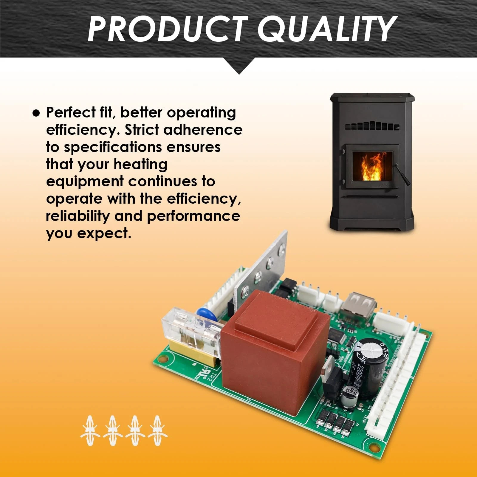RANHAOYUYUL SRV7077-050 Circuit Control Board 115/120V AC Fit for PelPro PP130 f