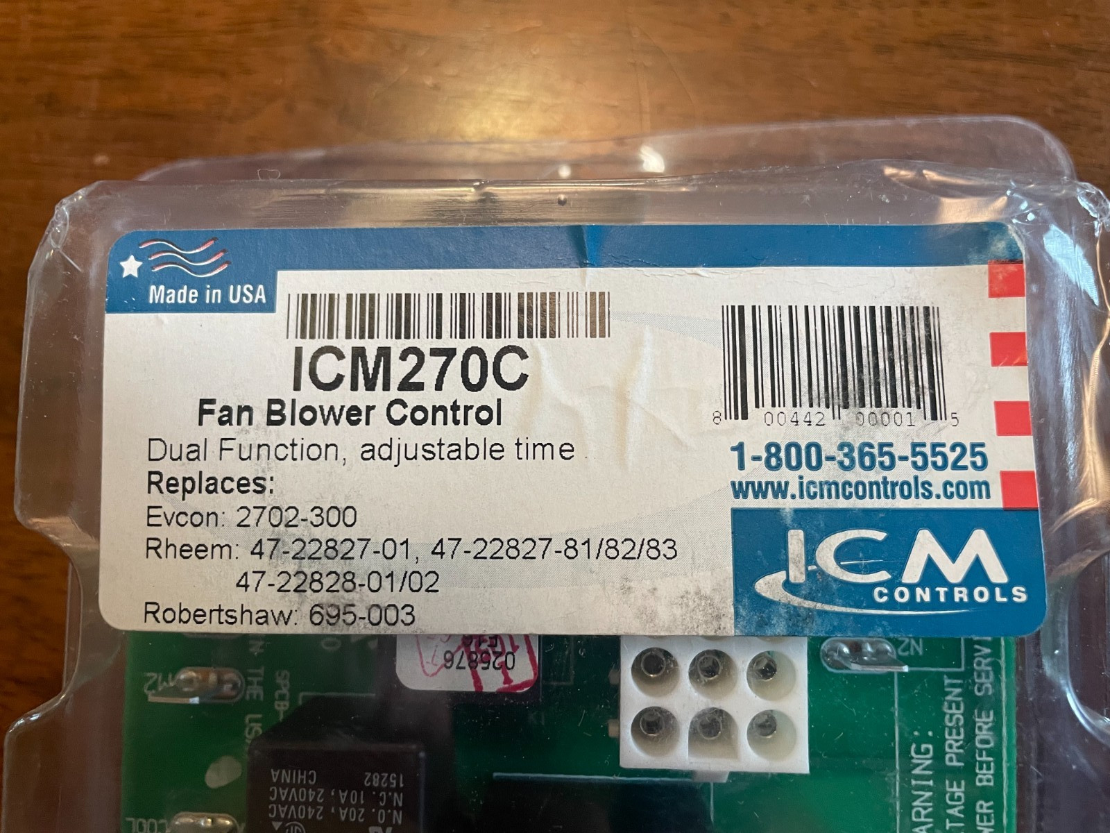 ICM 270C Fan Blower Control – Rheem Evcon Robertshaw