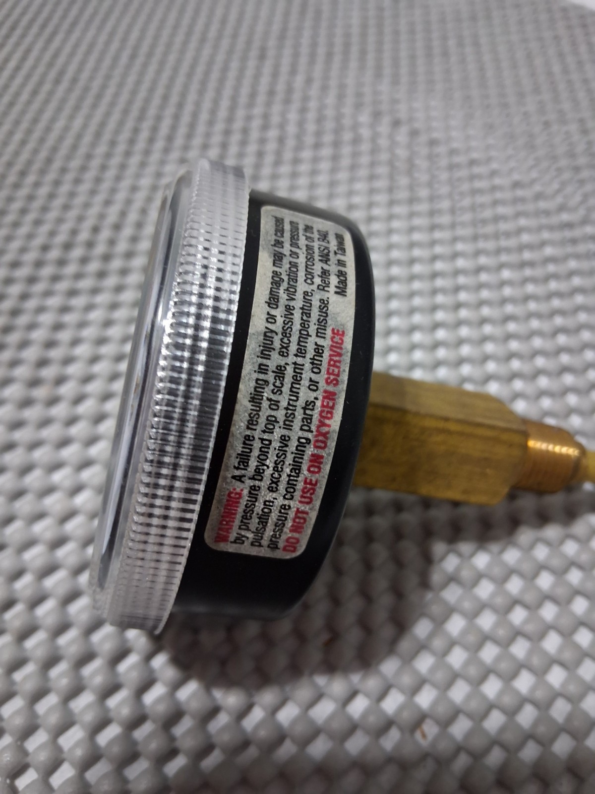 NOS Tridicator Gauge 30 – 240 F 0-75 psi 1/4″ NPT w/ Extension 3″ Dial