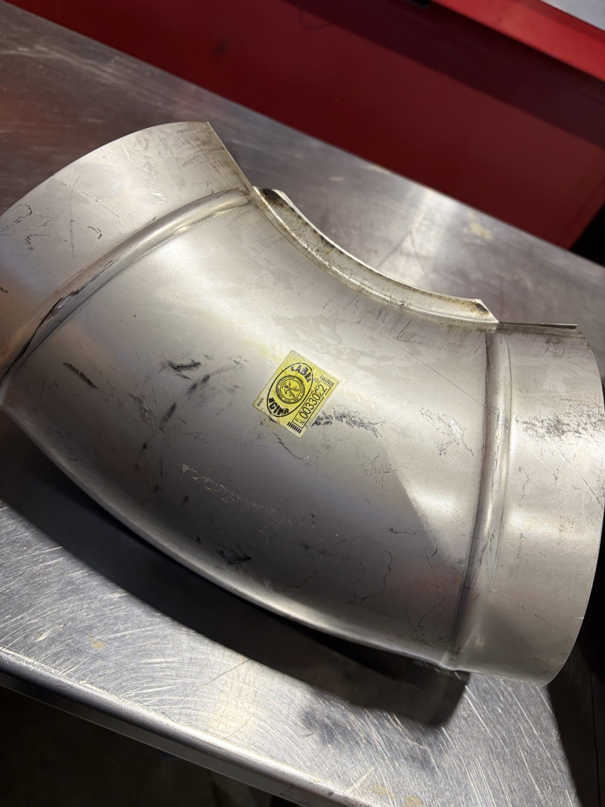 Duct Size 8 304 Stainless Steel 45 Degree Elbow Connector