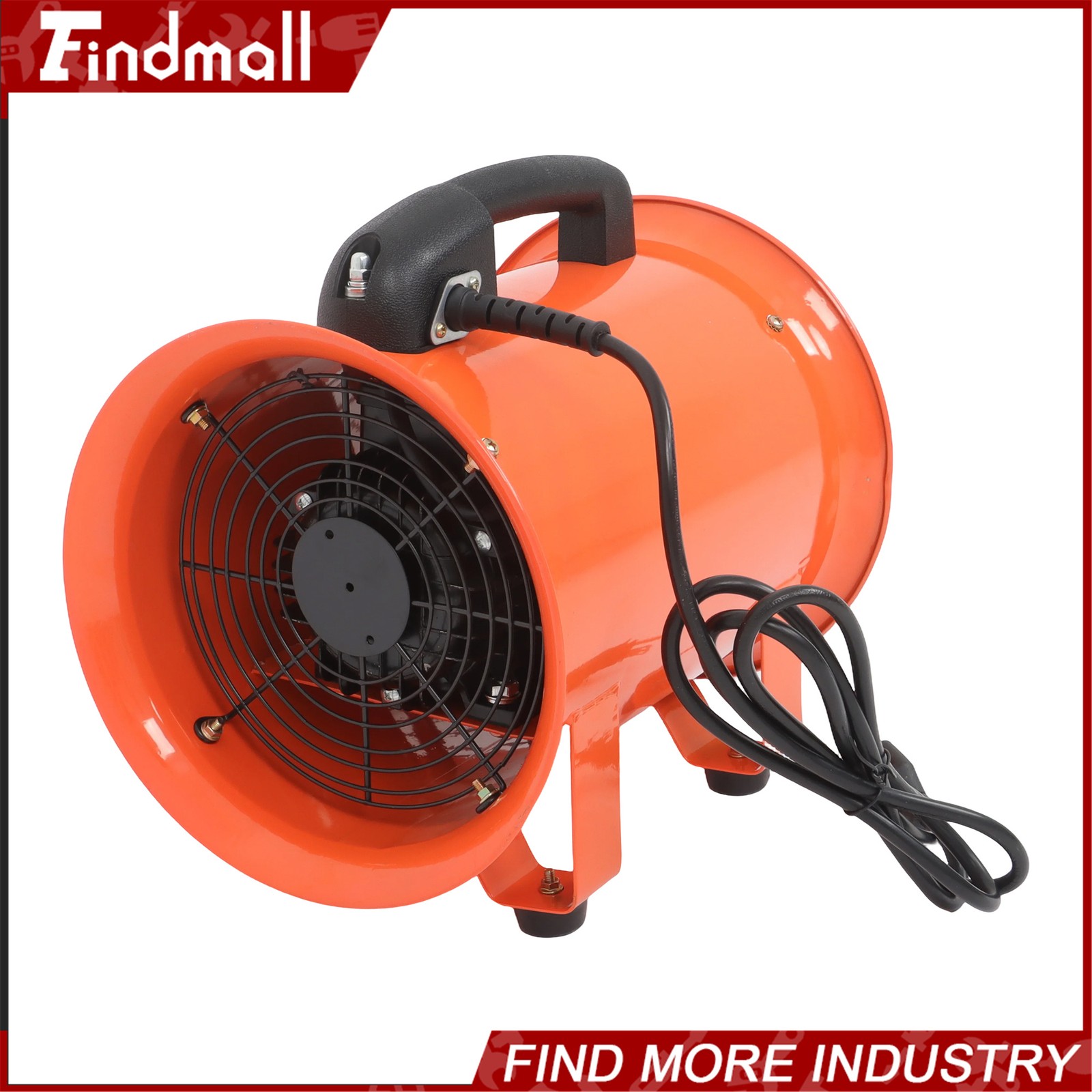 Findmall 8 Inch Portable Blower Fan 180W 900CFM 3450RPM with 33 Ft Duct Hose