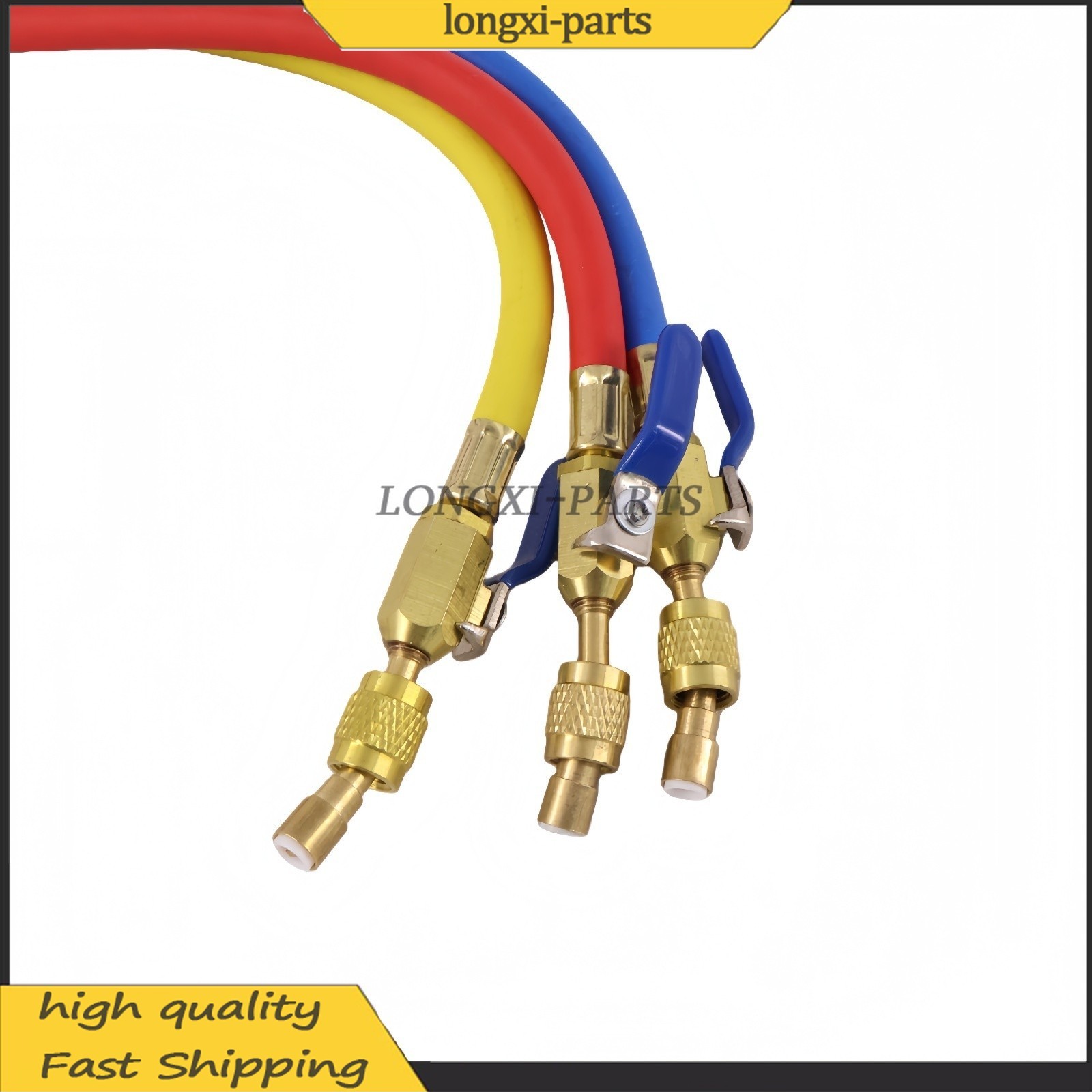 Fits R-410A Refrige 3Pack 29986 Plus II 1/4″ Hose with Compact Ball Valve 72″ US