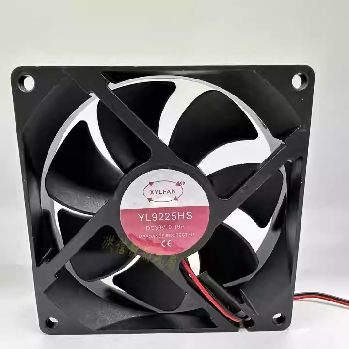 1PCS XYLFAN YL9225HS 30V 0.10A 9.2CM 2-Wire Silent Cooling Fan