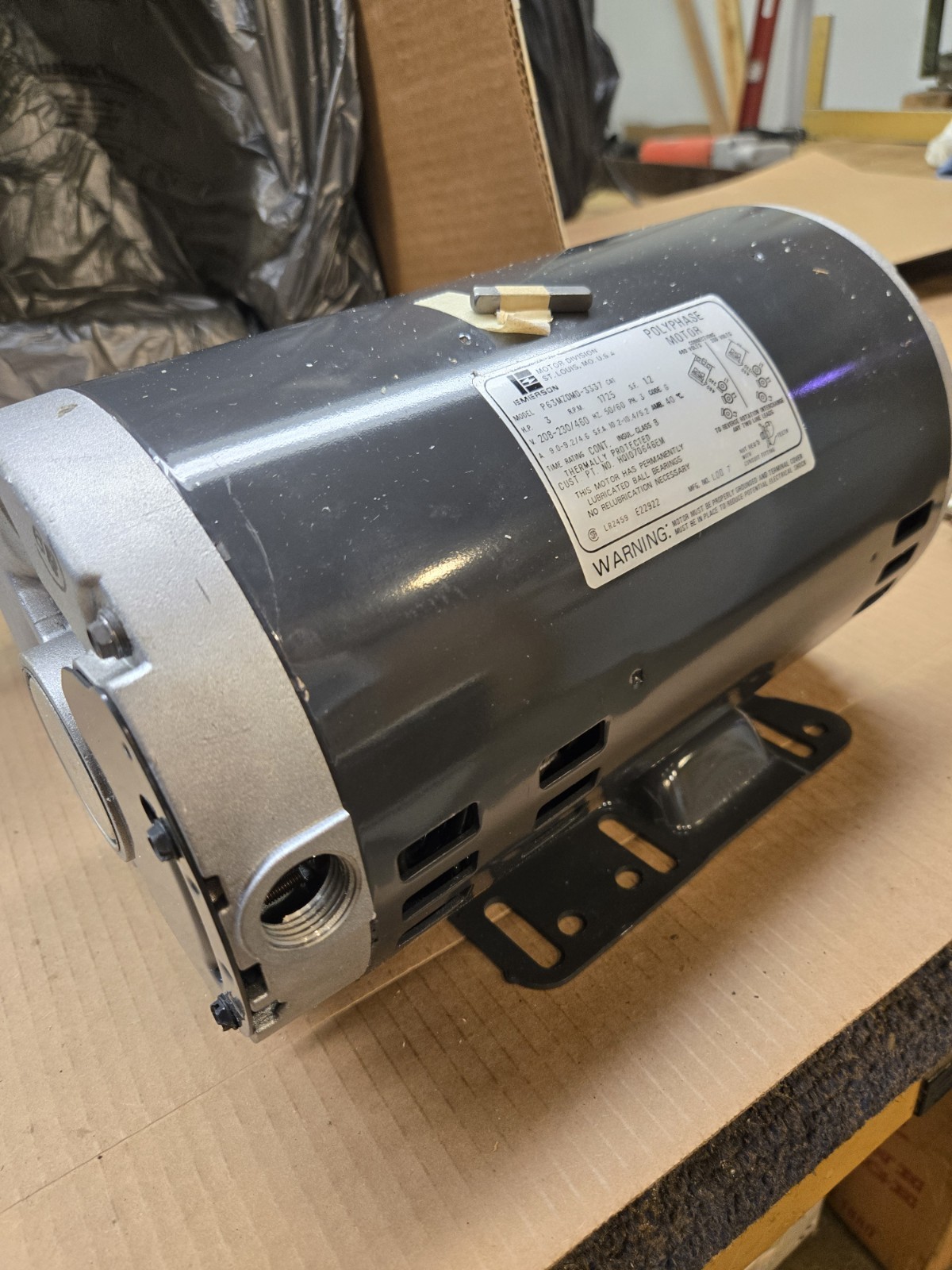 Package Unit , Air Handler ,3hp 3 Phase Belt Drive Blower Moter New