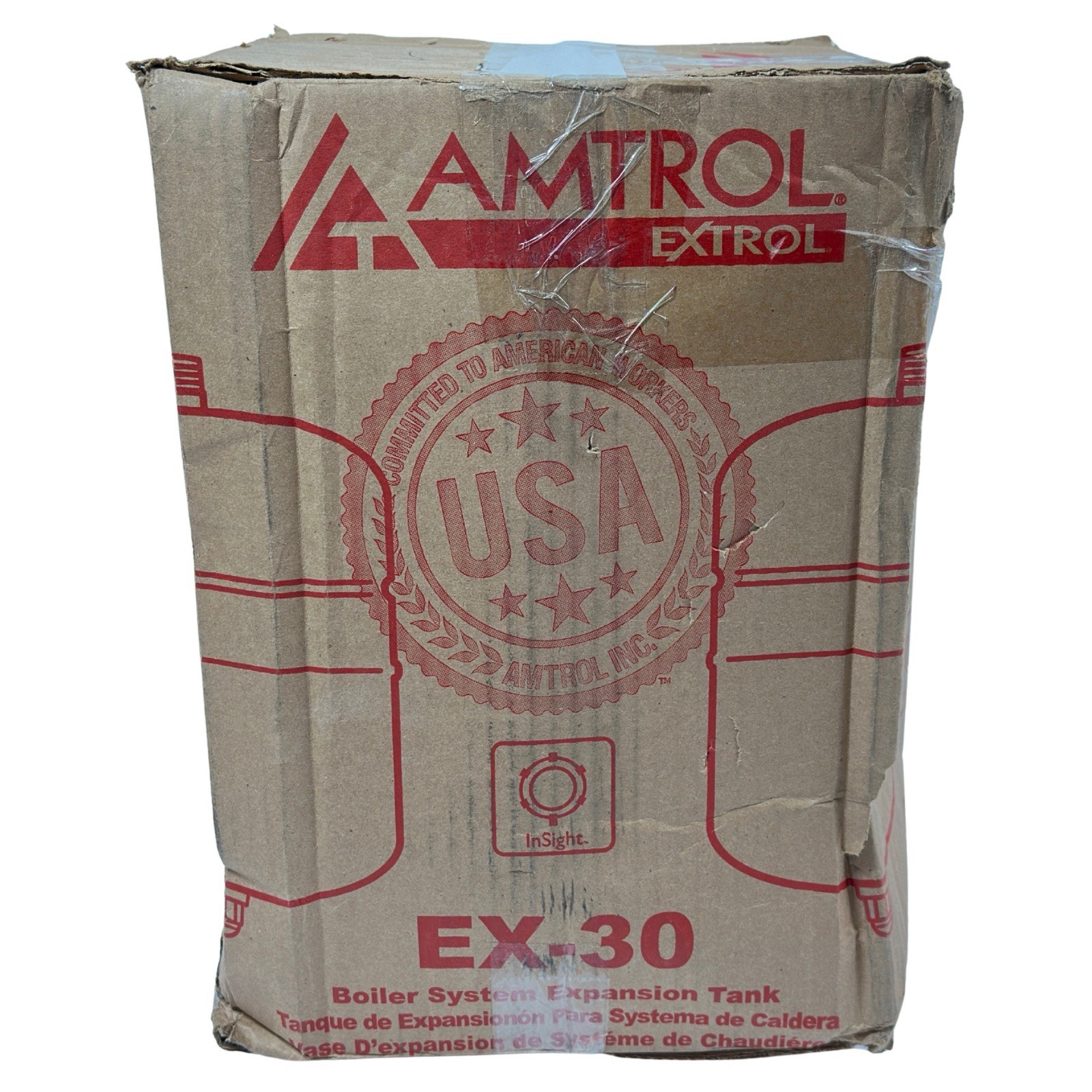 Amtrol Extrol EX-30 Boiler Expansion Tank – 102-1 (Dented Corner / Scuff Marks)