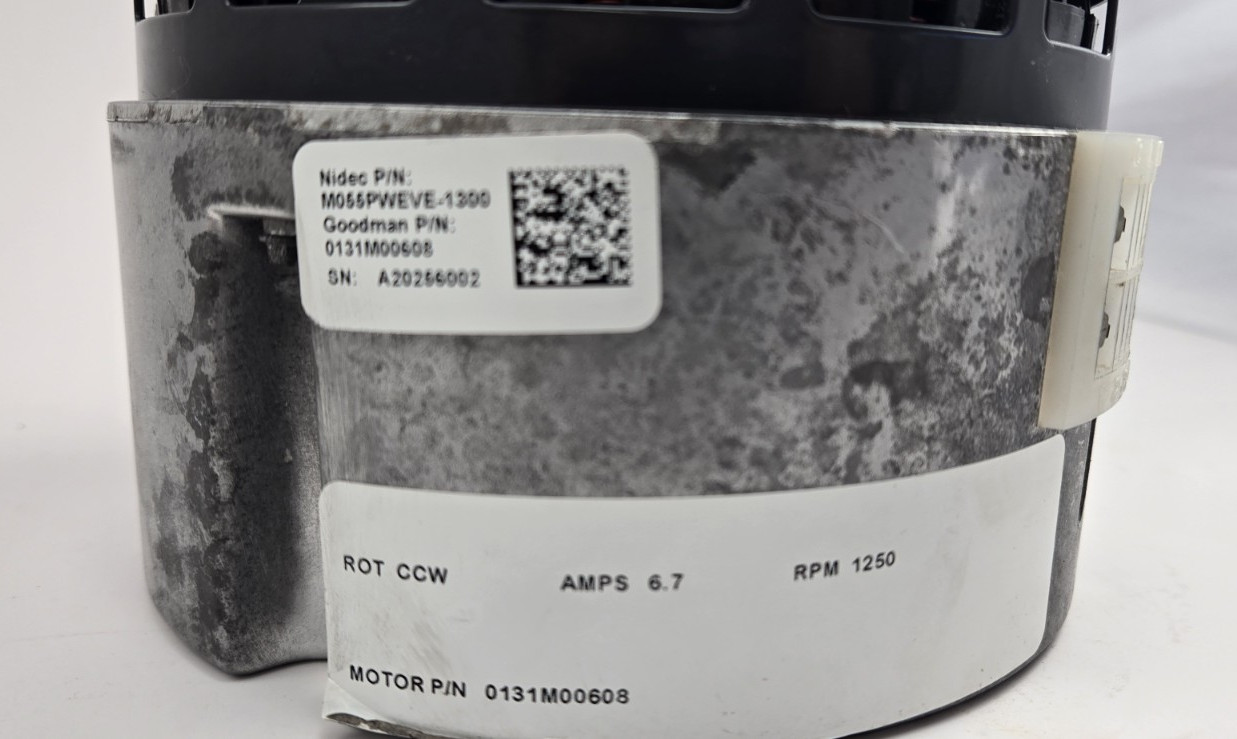 Goodman Amana Selectech 1 HP ECM Blower Motor 0131M00608 M055PWEVE-1300 230V