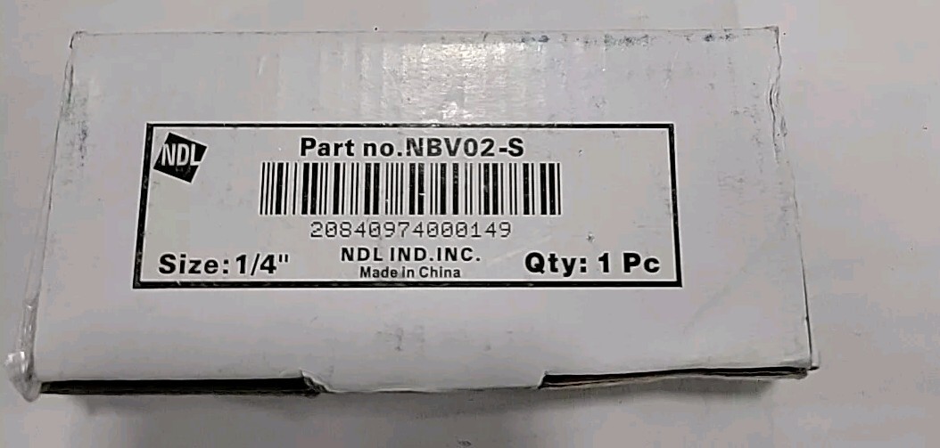 NEW NIB NDL NBV02-S Refrigeration Ball Valve,900 Psi