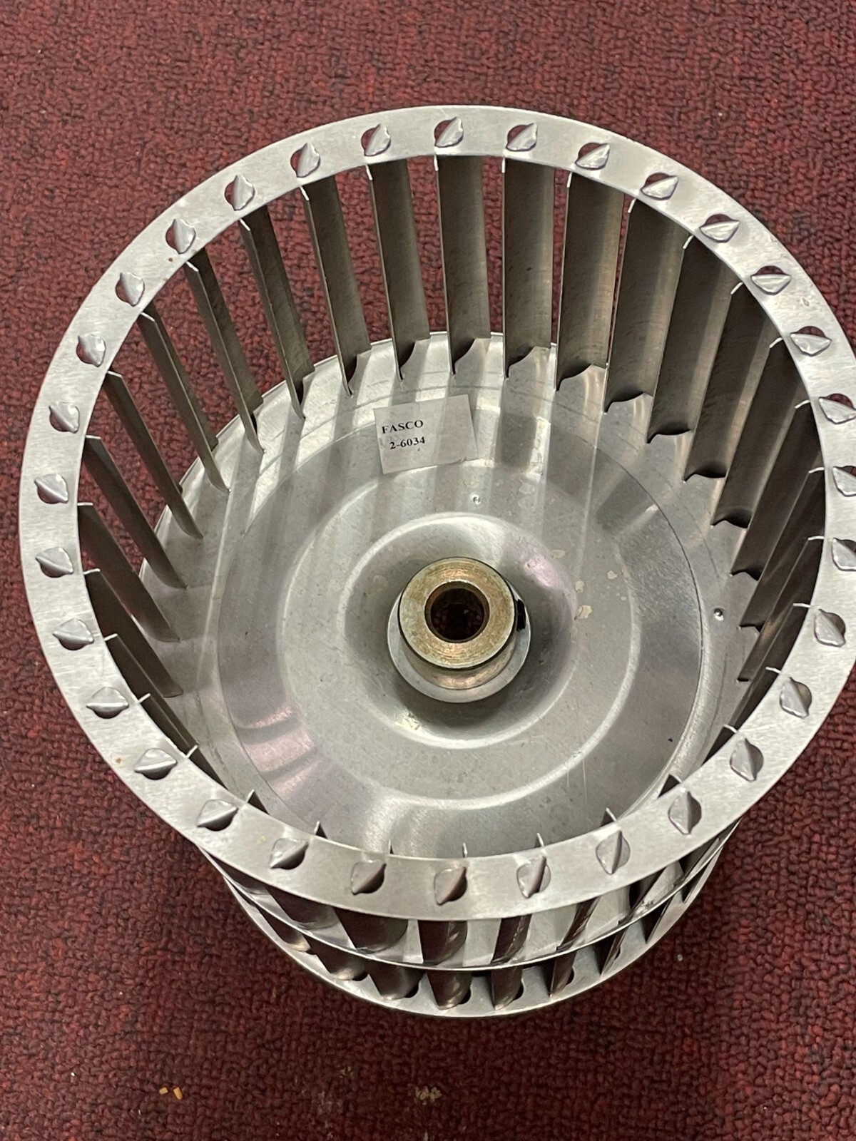 FASCO Blower Wheel, Double Inlet, 2-6034, 6-3/8″ x 8″, 1/2″ Shaft