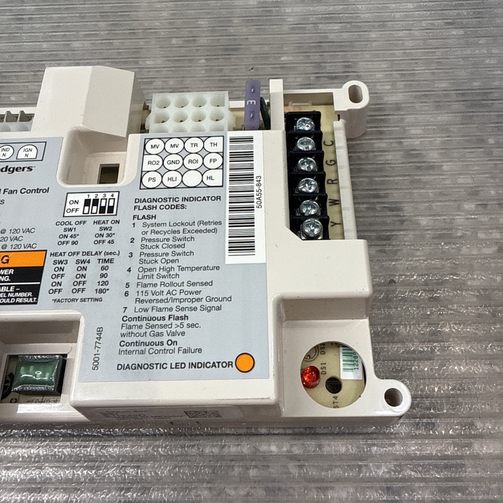 White-Rodgers 50A55-843 Furnace Control Board