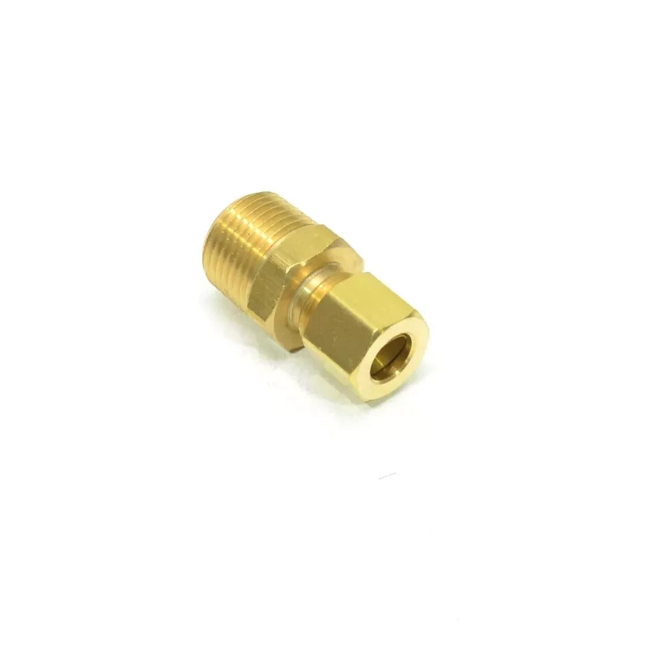 5/16 OD Compression Tube x 3/8 Male NPT Brass Adapter Fitting Water Oil Gas line