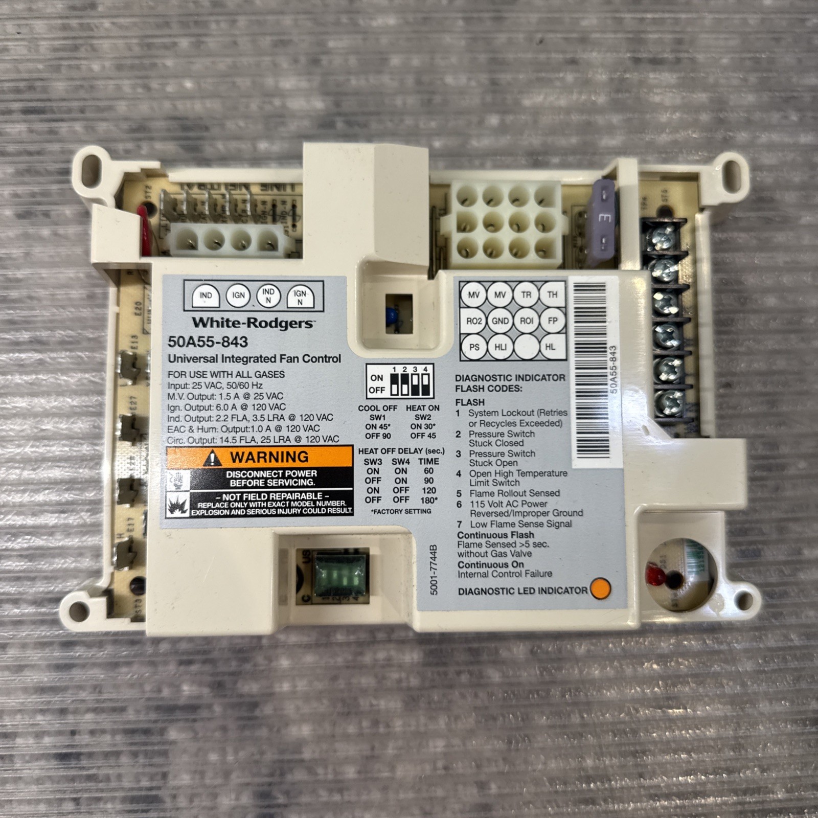 White Rodgers 50A55-843 Universal Integrated Furnace Control