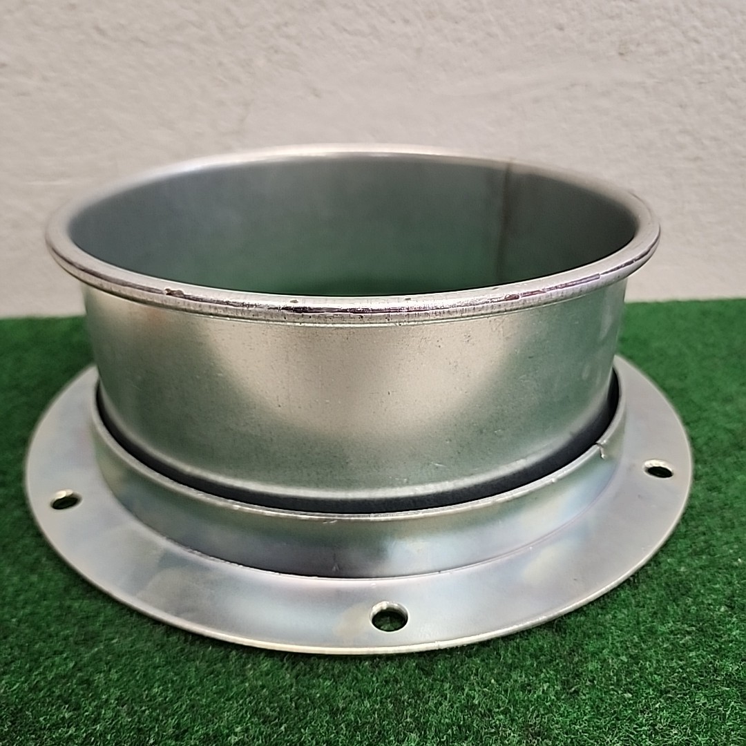 Nordfab 8″ QF Angle Flange Adapter Galvanized 22ga L=3.50″ 8040401824 Ducting