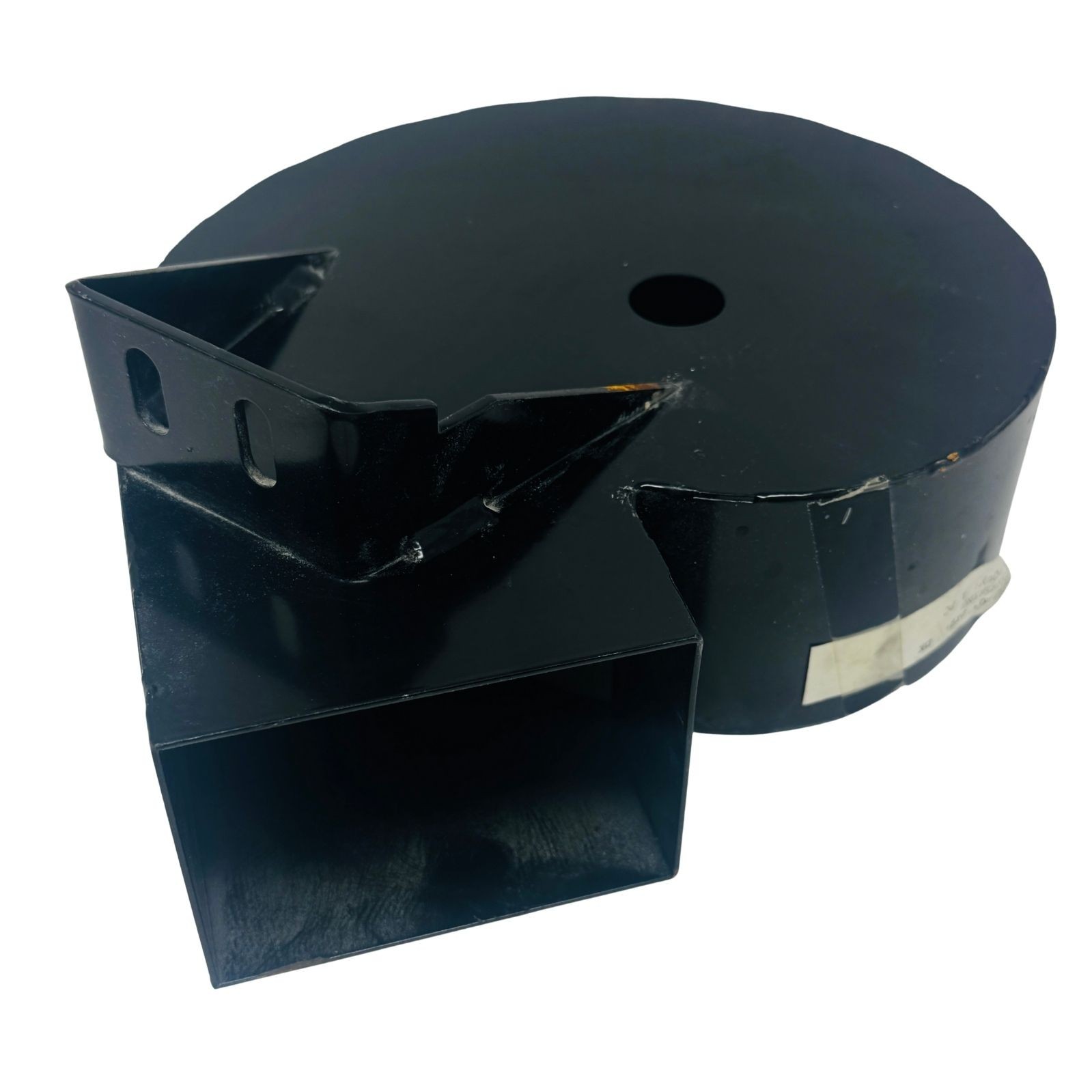 Industrial Metal Blower Fan Housing Scroll Shroud 6-3/4 ID Duct Outlet Black