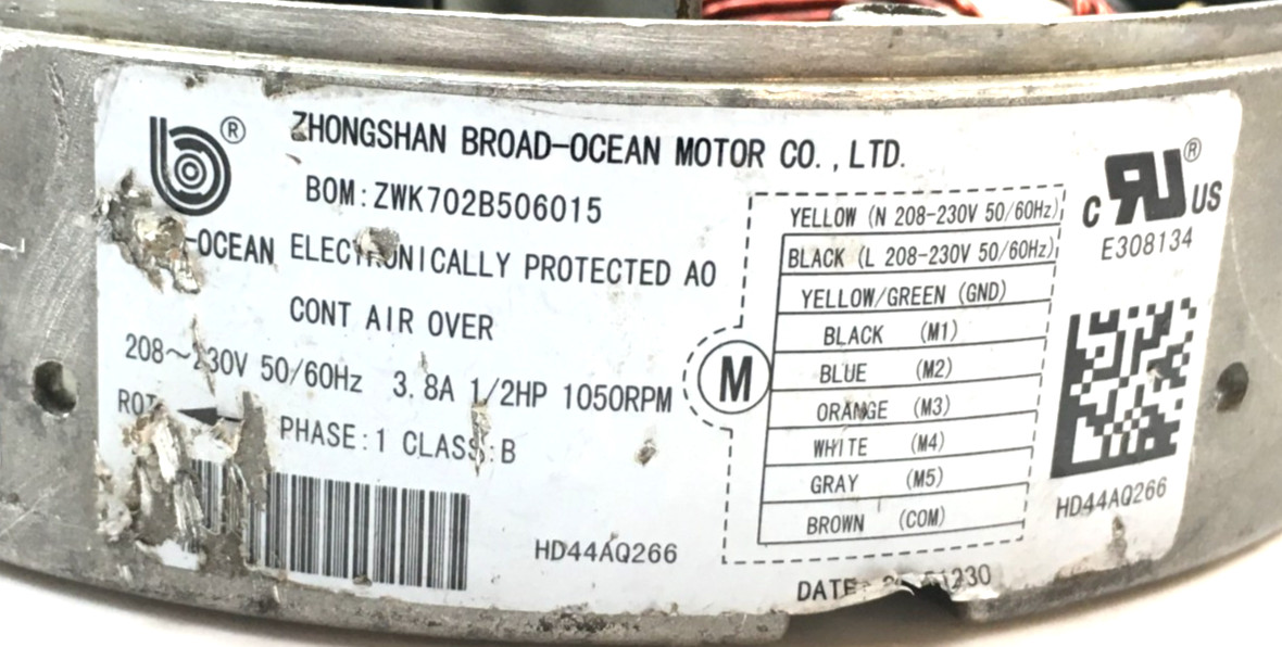 BROAD-OCEAN ZWK702B506015 Module ONLY 1/2HP KMSAH013C52 208/230V used #J151