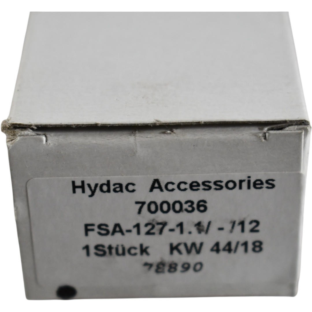 NEW Hydac 700036 FSA-127-1.1/-/12 Fluid Level Indicator Aluminum Sight Gauge