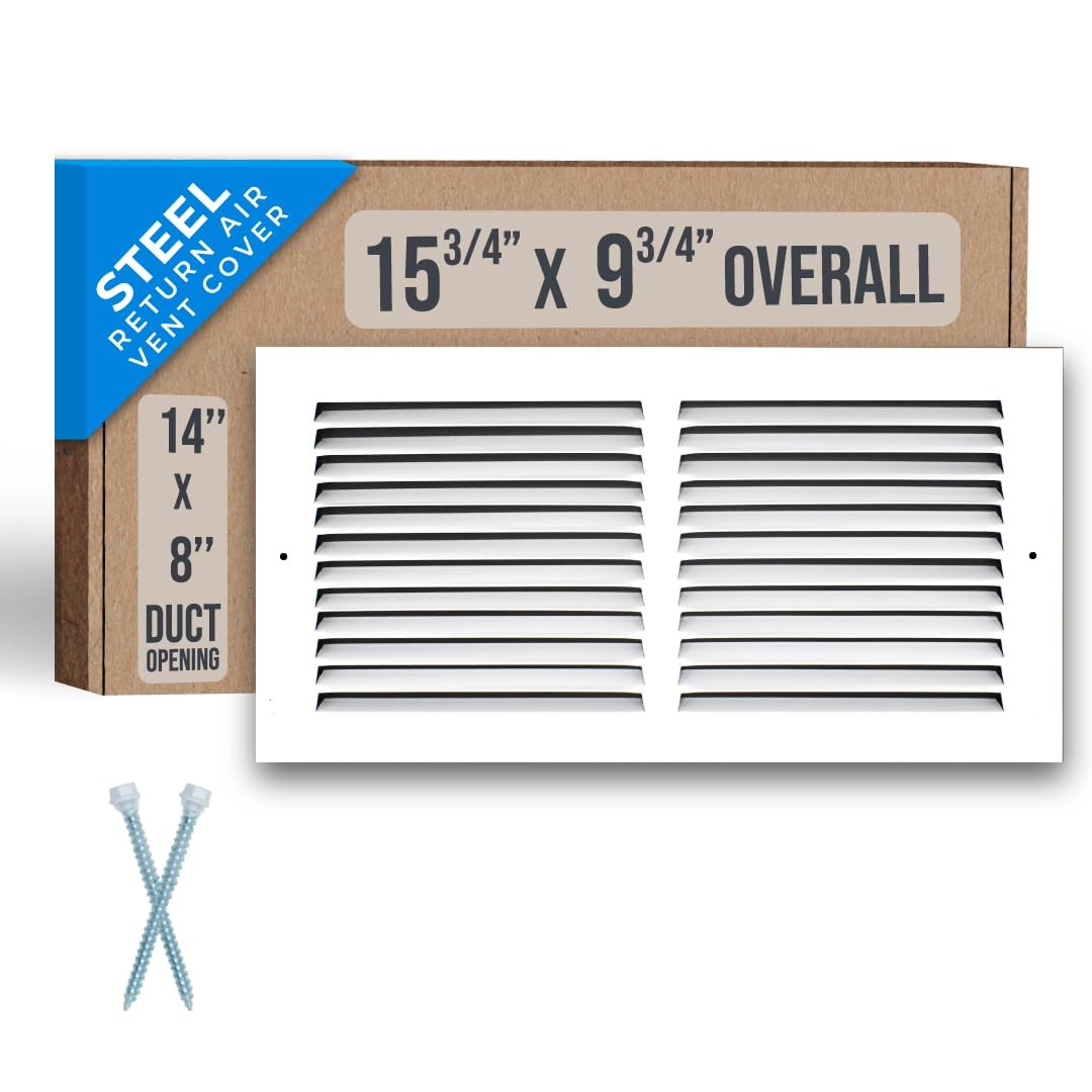 Handua 15.75×9.75 White Steel HVAC Return Air Grille Vent Cover Ceiling Wall