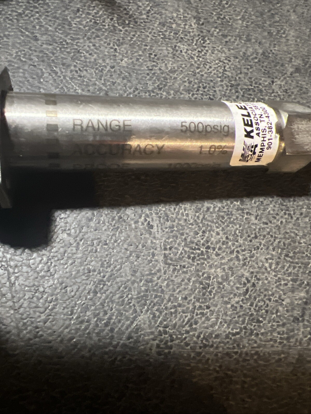 Kele PTX1 Pressure Transmitter Range 500psig Acc. 1% Proof 1000psig Input 10-30v