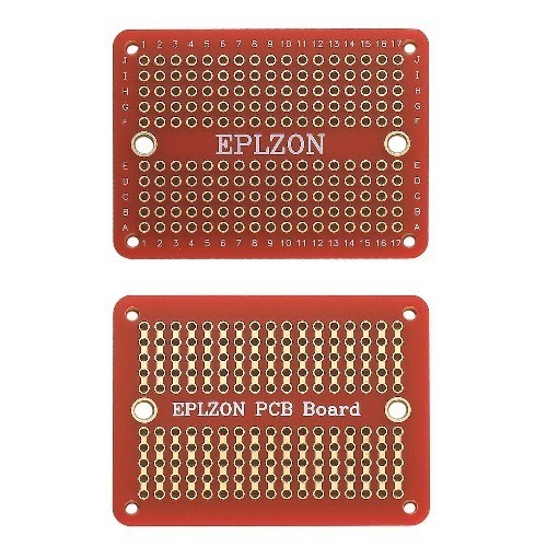 Gold Plated Solderable Breadboard PCB Board DIY Electronics Arduino Color: Red