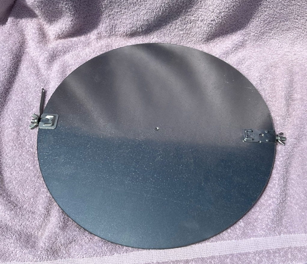 16-Inch Diameter Galvanized Duct Volume Damper with Manual Adjusting Arm