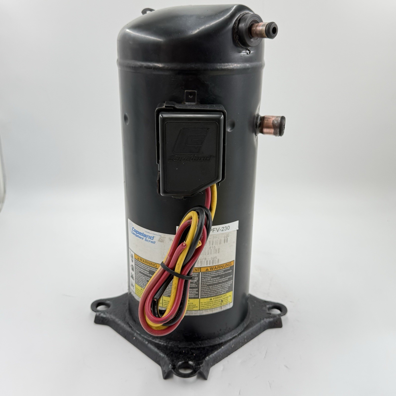 Copeland 3 Ton Scroll Compressor ZR46K3-PFV-230 1 PH 230 V R-22 used Tested